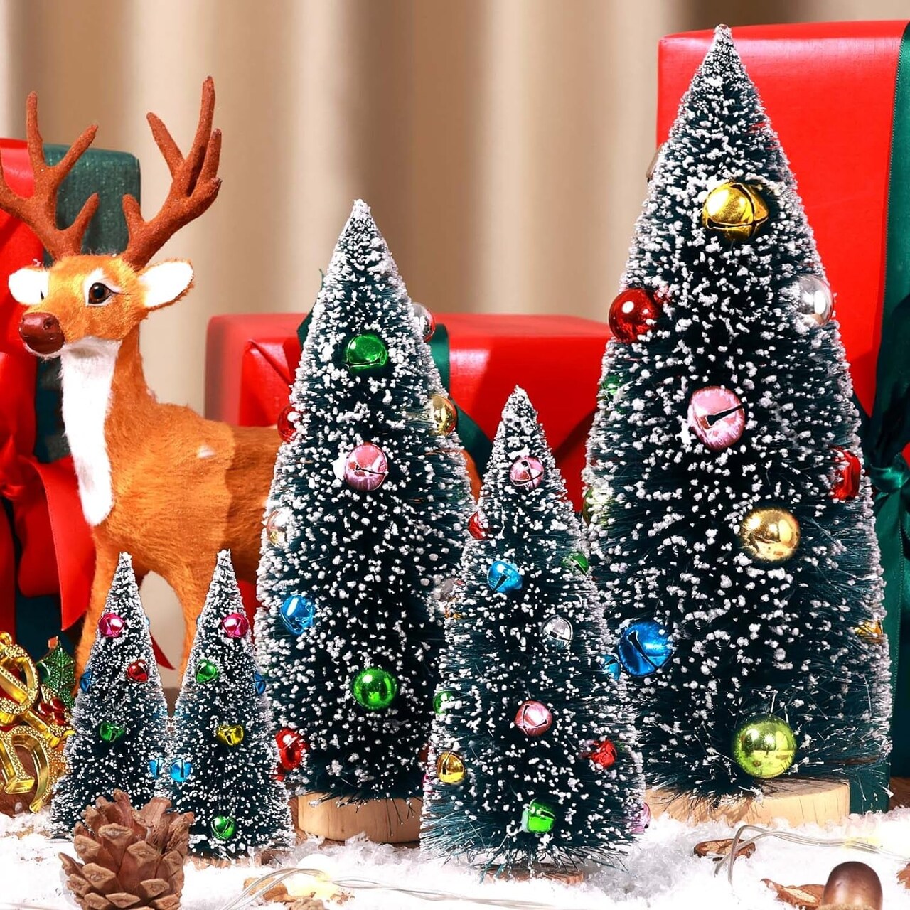 Miniature Bottle Brush Trees, Christmas Bottle Brush Trees